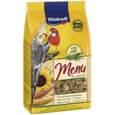 Vitakraft menu vital - пълноценна храна за средни папагали 1кг. 